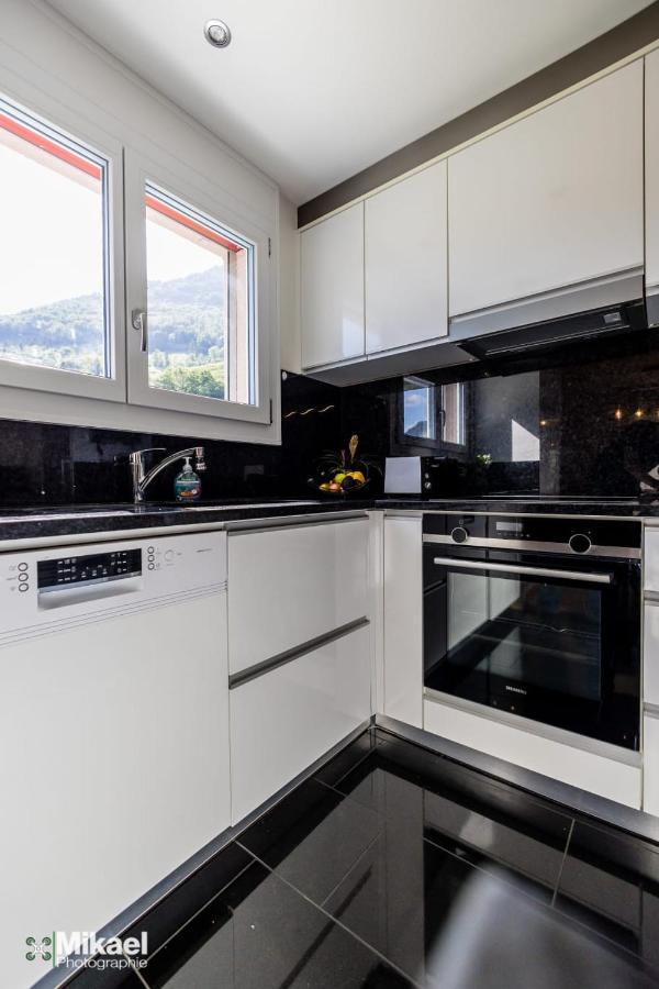 Neirivue Gruyere Alpes Appartement 3 Chambres Bbq Parking מראה חיצוני תמונה